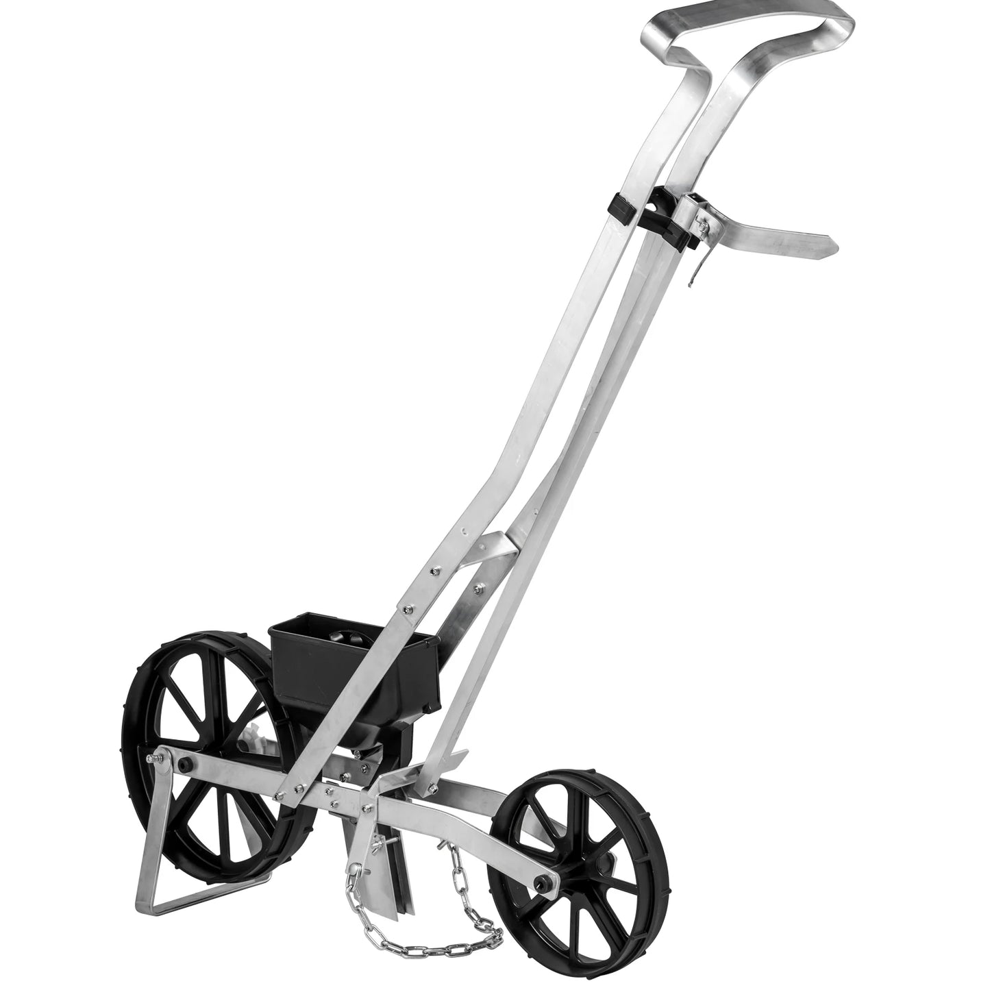 VEVOR Multi-function Hand-push Seeder W/ 6 Seed Plates Precision Lawn Spreader Cotton Vegetable Wheat Corn Peanut Seeder Planter