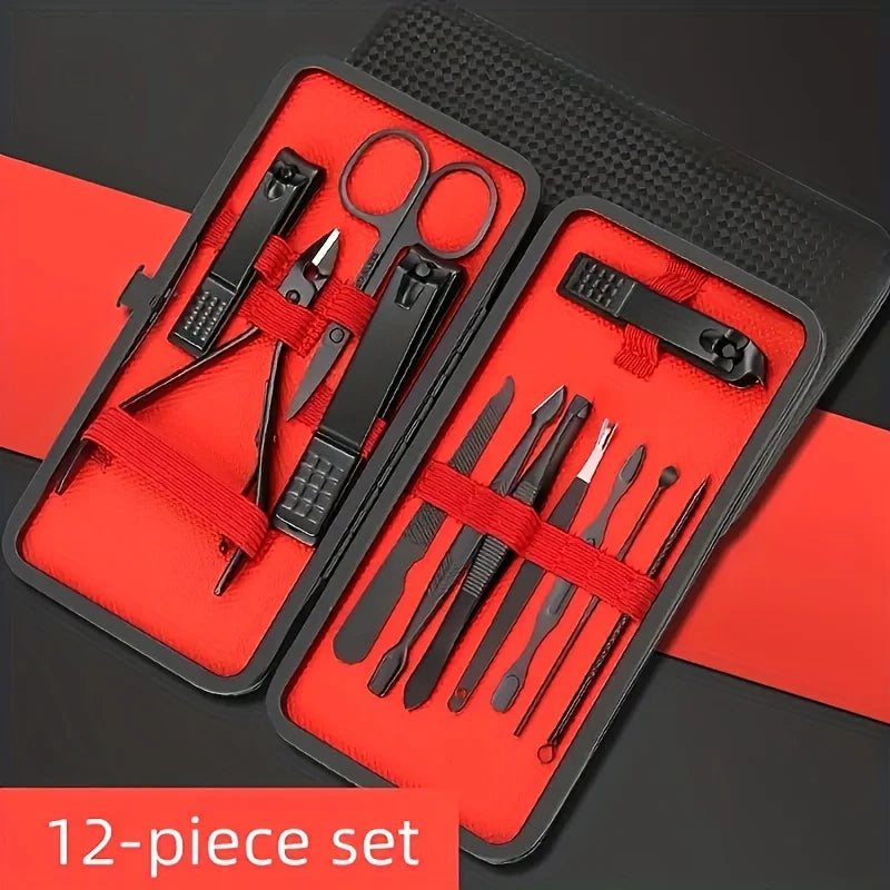 7-24pcs Professional Nail Clippers Kit - Ultra Sharp Fingernail and Toenail Cutters for Men and Women - Sturdy Pedicure Care