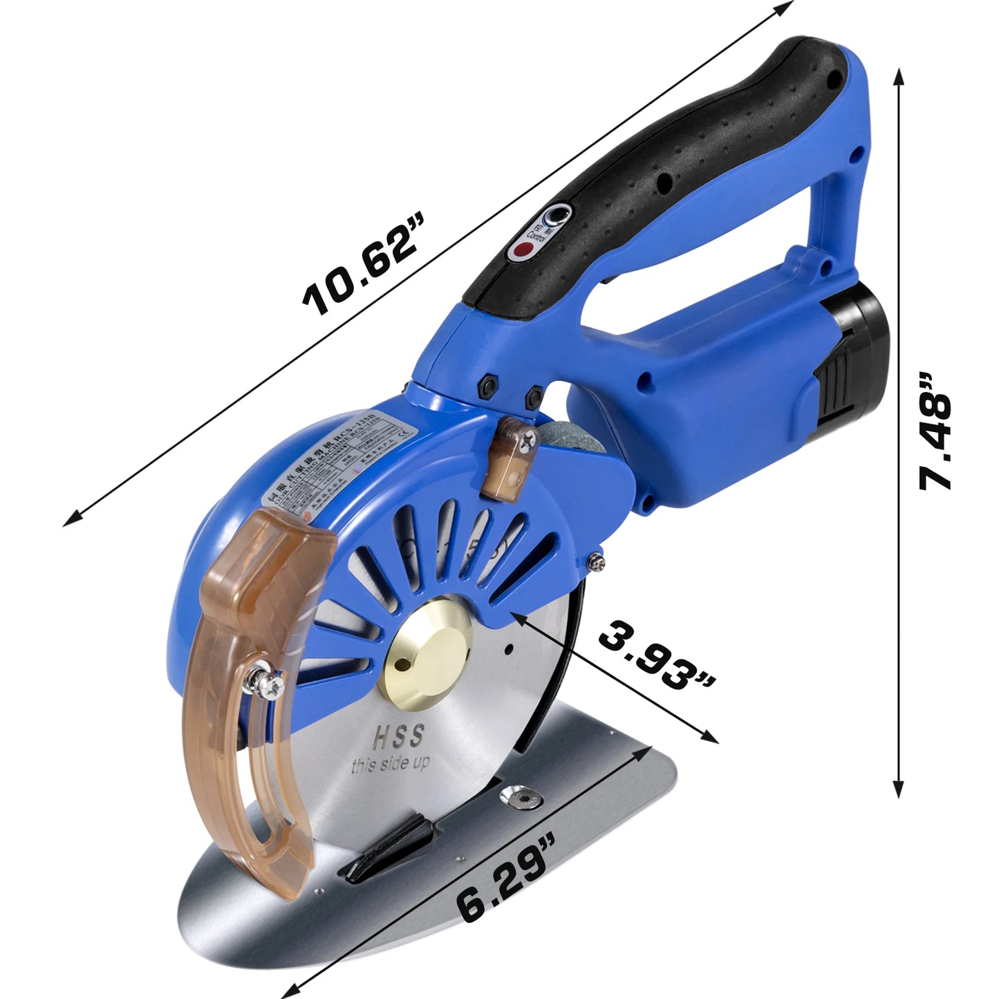 VEVOR 100-125MM Circular Saw Rotary Cutter Profesional for Cutting Fabric Cotton Leather Crafts Wireless Diy Tools for Patchwork