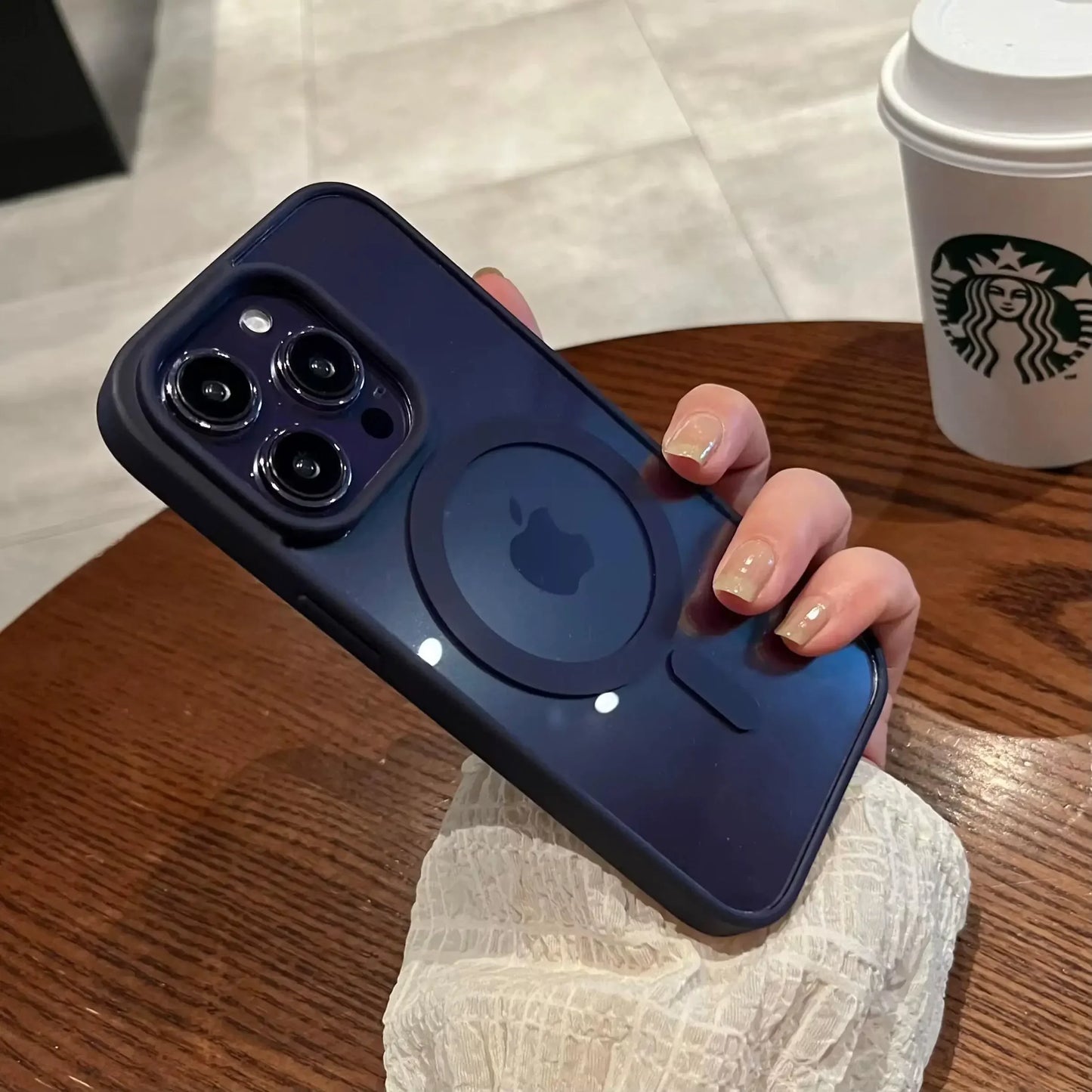 Luxury Magsafe Transparent Case for iPhone 16 15 14 13 12 11 Pro X XS XR Max Magnetic Wireless Charge Phone Cover