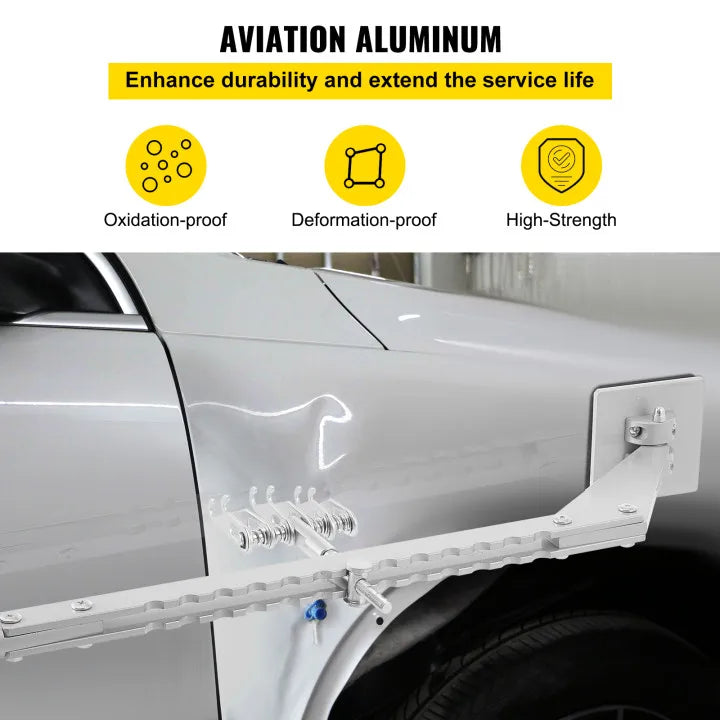 Vevor Dent Pull Bar 6 Claw Hook Dent Puller Single Leg Levelling Portable Dent Pull Bar Aluminum Alloy for Car Dent Repairing