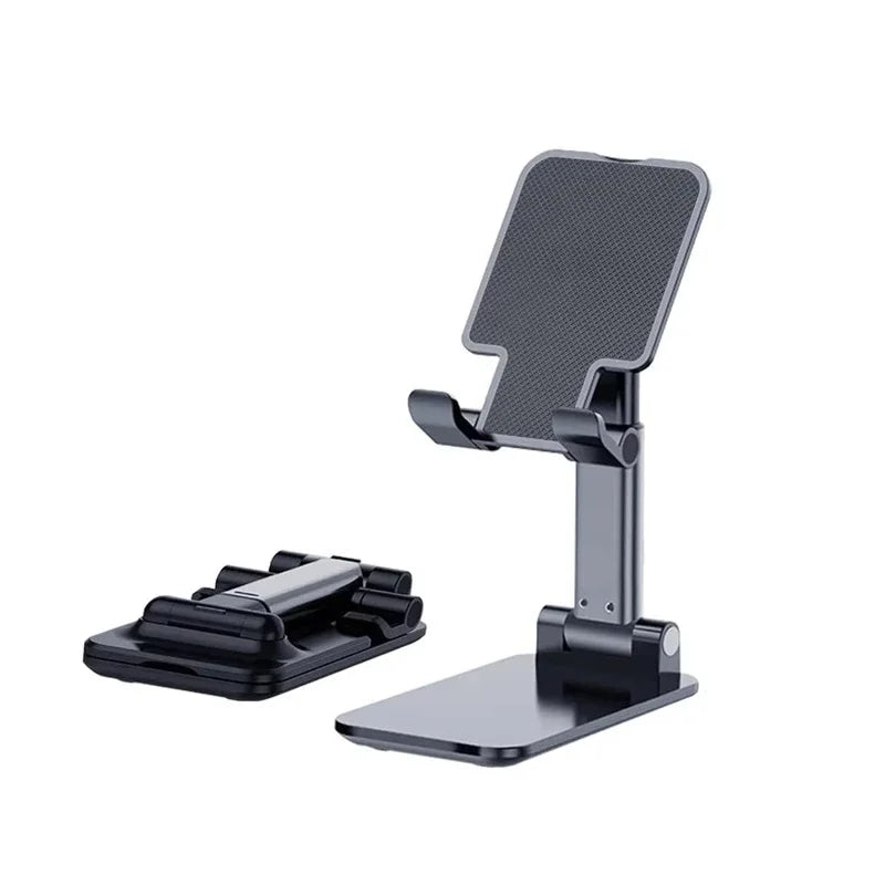 Foldable Phone Stand Adjustable Angle And Height With Silicone Pad Suitable For Desktop Fully Foldable Phone Stand Compatible