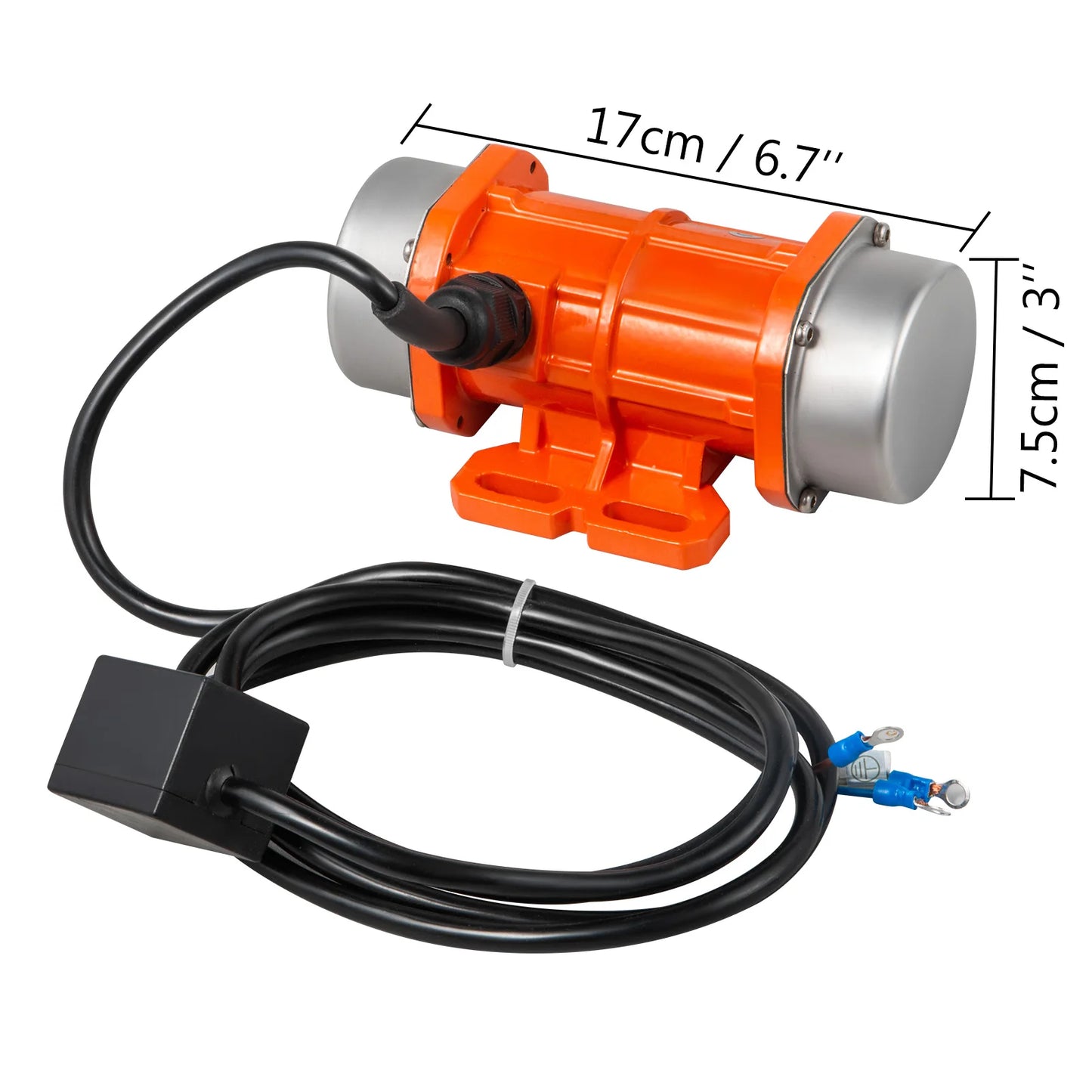 VEVOR Concrete Vibrator Motor 30W 40W 90W 100W 3600RPM W/ 2M Cable 380V 110V 220V Aluminum AC Electric Vibrating Vibration Motor