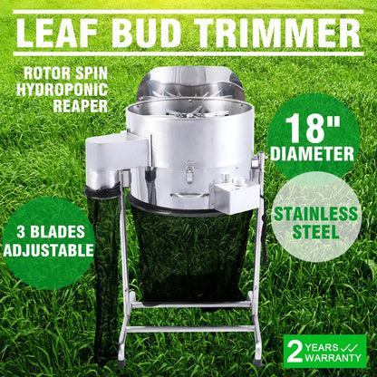 VEVOR Electric Cutting Machine 18 Inch Professional Plant Trimmers Hydroponic Leaf Bud Trimmer Bud Trimming Machine Garden Tools