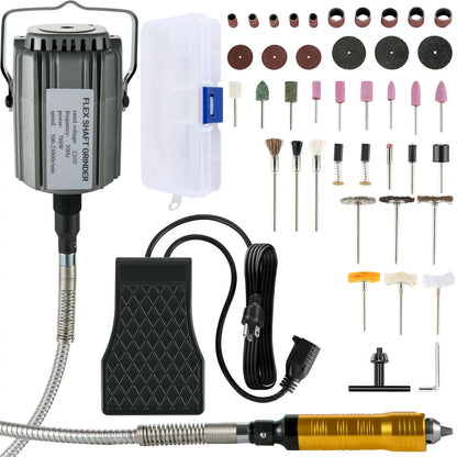 VEVOR Hanging Flexshaft Mill 380/560/780W Electric Jewelry Grinding Polishing Tools Stepless Speed Stone Wood Sanding Pen Kit