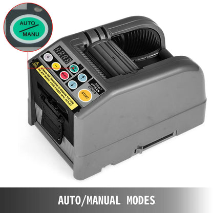 VEVOR 6-60mm Automatic Tape Dispenser Efficient Microcomputer Intelligent Large Electric Tape Cutter Mechanical Workshop Tooling