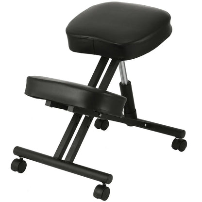 VEVOR Ergonomic Kneeling Chair Adjustable Kneel Stool Thick Cushion for Balancing Back Body Shaping Home Office Computer Chair