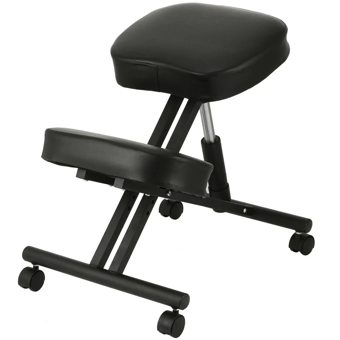 VEVOR Ergonomic Kneeling Chair Adjustable Kneel Stool Thick Cushion for Balancing Back Body Shaping Home Office Computer Chair