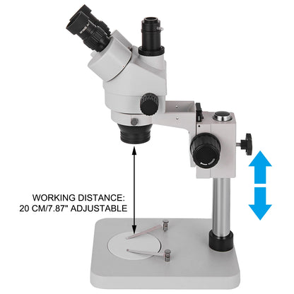 VEVOR 3.5X-90X Trinocular Stereo Digital Microscope 360°Swiveling Simul-Focal Support Camera Connection Lab Optical Instruments
