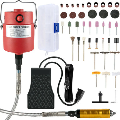 VEVOR Hanging Flexshaft Mill 380/560/780W Electric Jewelry Grinding Polishing Tools Stepless Speed Stone Wood Sanding Pen Kit