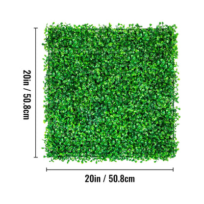 VEVOR Artificial Plant Wall Decoration Boxwood Hedge Wall Panel Home Decor Fake Plants Grass Backdrop Wall Privacy Hedge Screen