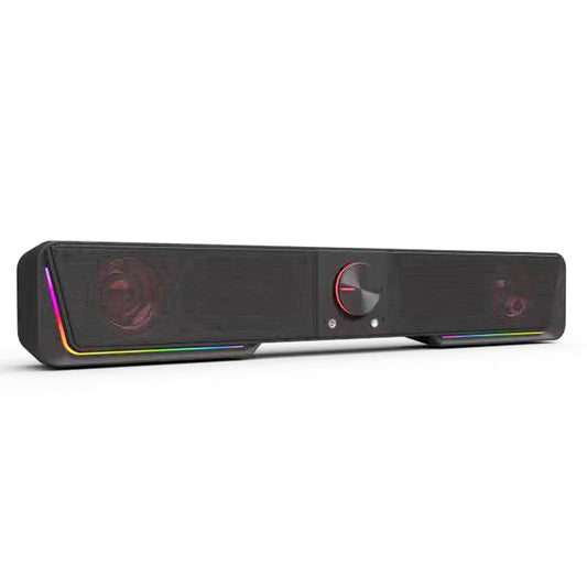 Redragon GS570 Darknets RGB Bluetooth Sound Bar 2.0 Channel with Dual Speakers and Dynamic Lighting - Black