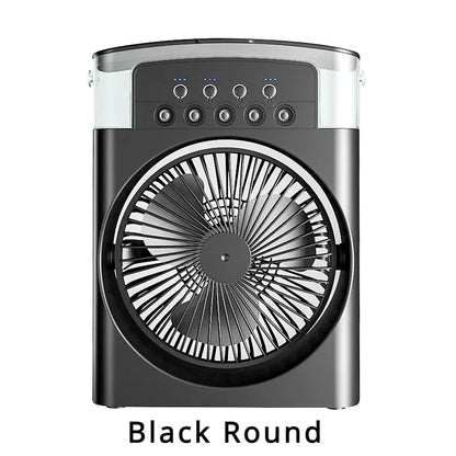 3 In 1 Portable Humidifier Fan Air Conditioners USB Electric Fan LED Night Light Water Mist Fun Air Cooler Humidifie For Home