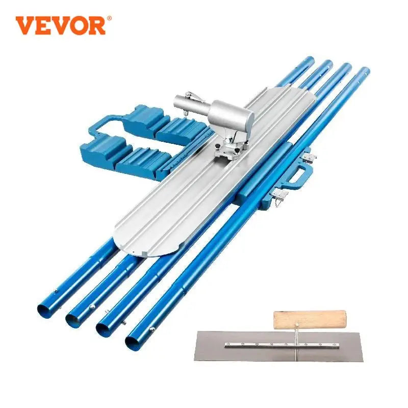 VEVOR Concrete Float 1200x200mm/1200x300mm Finishing Bull Float with 4 Handle Round End Drywall Construction Tools Cement Trowel