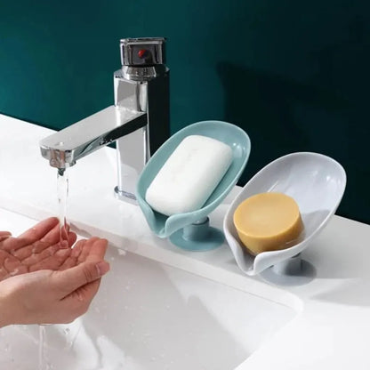 Soap box, soap rack, suction cup, wall-mounted, no punching, no water accumulation, household artifact