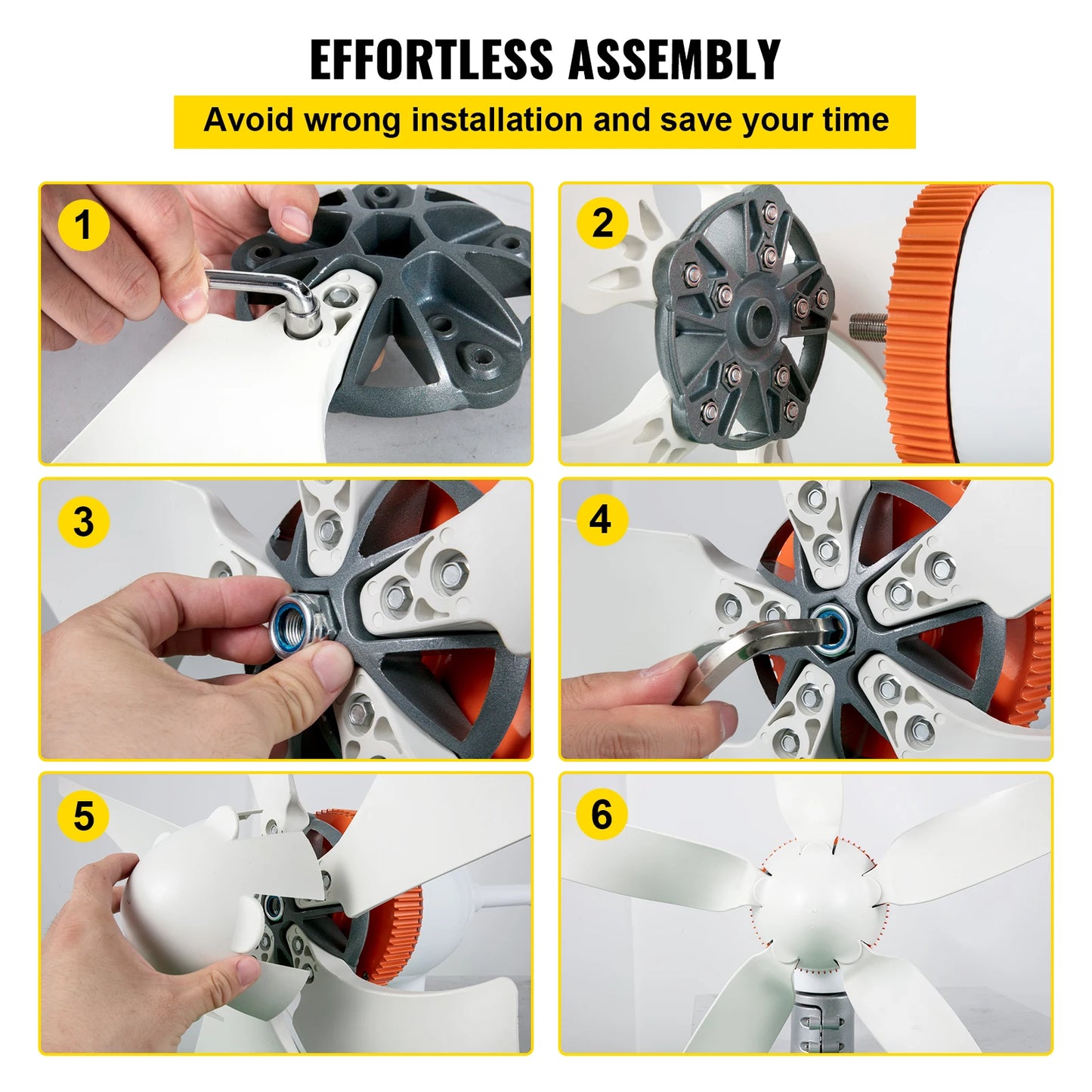 VEVOR Wind Turbine Generator12V/AC Wind Turbine Kit 500W Wind Power Generator With MPPT Controller 5 Blades for Terrace Homeuse