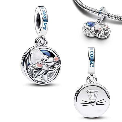 New 925 Sterling Silver Fashion Women's Wolf Head Dumbo Pendant Beads Suitable for Pandora Bracelet Necklace DIY Fine Jewelry