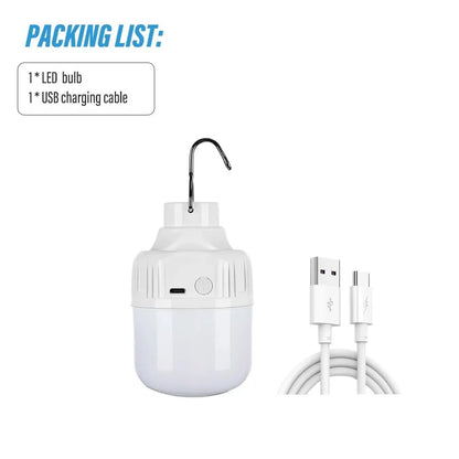 Super Bright LED Camping Light Rechargeable LED Flashlight Outdoor Portable Lantern With Portable Hook And 3 Lighting Modes