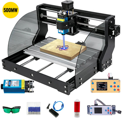 VEVOR CNC 3018 PRO Router Engraver with Laser Module 3 Axis Engraving Machine GRBL Wood Milling Wood Router for DIY Woodworking