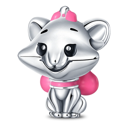 New 925 Sterling Silver Fashion Women's Wolf Head Dumbo Pendant Beads Suitable for Pandora Bracelet Necklace DIY Fine Jewelry