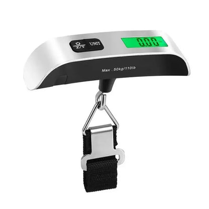 110lb/50kg Portable Scale Digital LCD Display Electronic Scale Weight Suitcase Travel Weighs Baggage Bag Weight Balance Tool