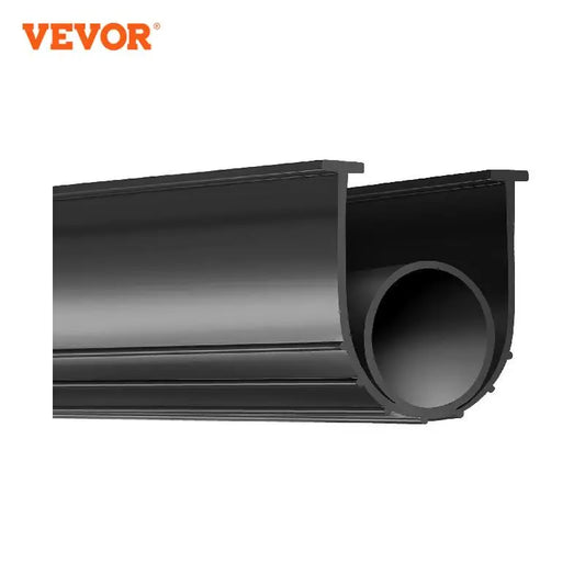 VEVOR 3m 4.8m 6m Garage Door Seals Bottom Rubber U Shape +O Ring Garage Door Weather Stripping Universal Weatherproof Rubber