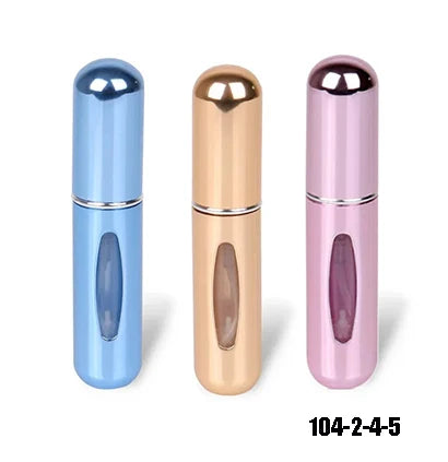 Solid Color 5ml Bottom Flush Rechargeable Perfume Bottle Sprayer Small Portable Cosmetic Refill Perfume
