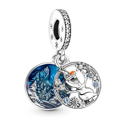 New 925 Sterling Silver Fashion Women's Wolf Head Dumbo Pendant Beads Suitable for Pandora Bracelet Necklace DIY Fine Jewelry