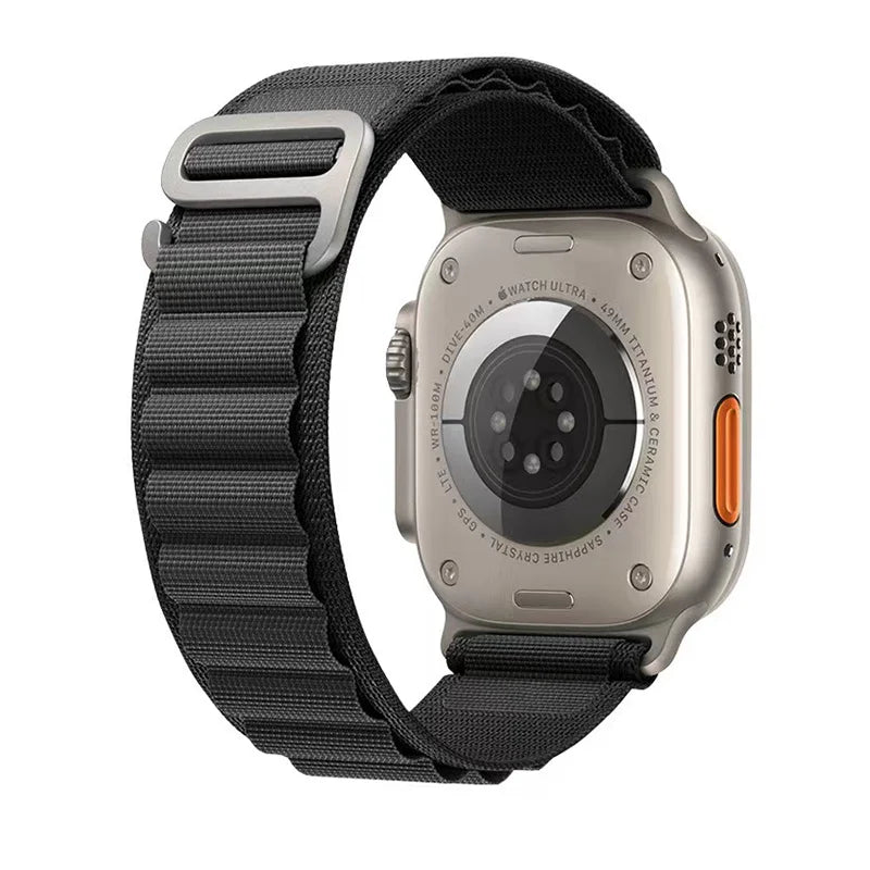 Alpine Loop Strap for Apple Watch Band Ultra 49mm 45mm 44mm 42mm 40mm C/G Hook Nylon Bracelets iWatch SE Series 9 8 7 6 5 4 3