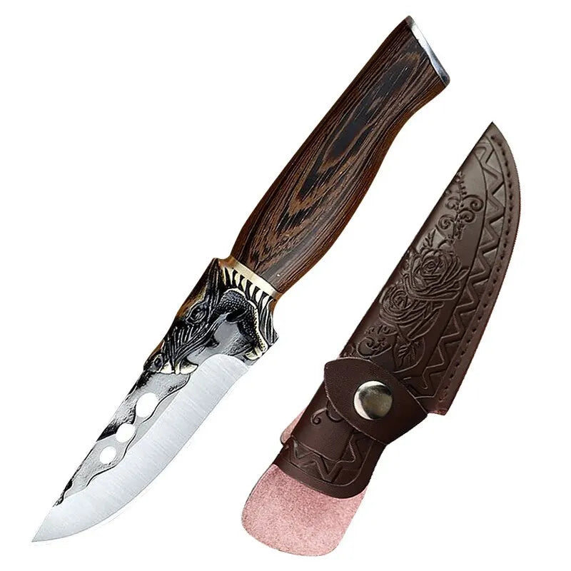 Handmade Kitchen Knife Boning Knife Stainless Steel Butcher Knife Forged Knife Meat Cleaver Knife for BBQ