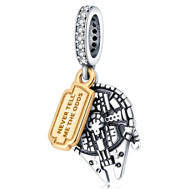 New 925 Sterling Silver Fashion Women's Wolf Head Dumbo Pendant Beads Suitable for Pandora Bracelet Necklace DIY Fine Jewelry