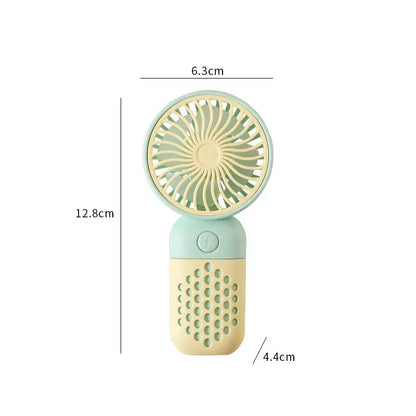 2024 New Handheld Charging Fan Cartoon Cute Small Student Charging Small Fan Portable Mini USB Fan Mini Pocket 2024 New Handheld