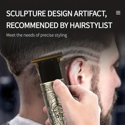 Rechargeable Men's Grooming Set - Electric Shaver, Body Hair Trimmer, Multi-Tooth Wet & Dry Hair Clipper