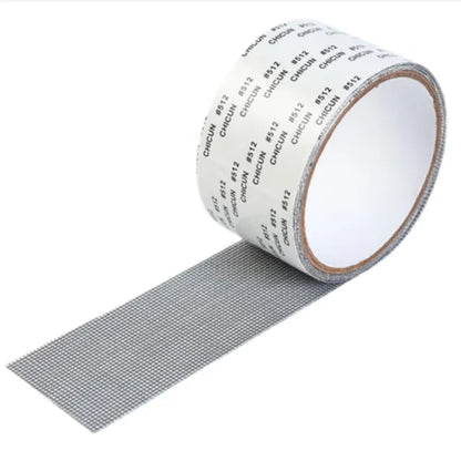 5mm/2m Self-adhesive Window Screen Repair Subsidy Anti-bug Fly Mesh Perforation Tape Is Durable