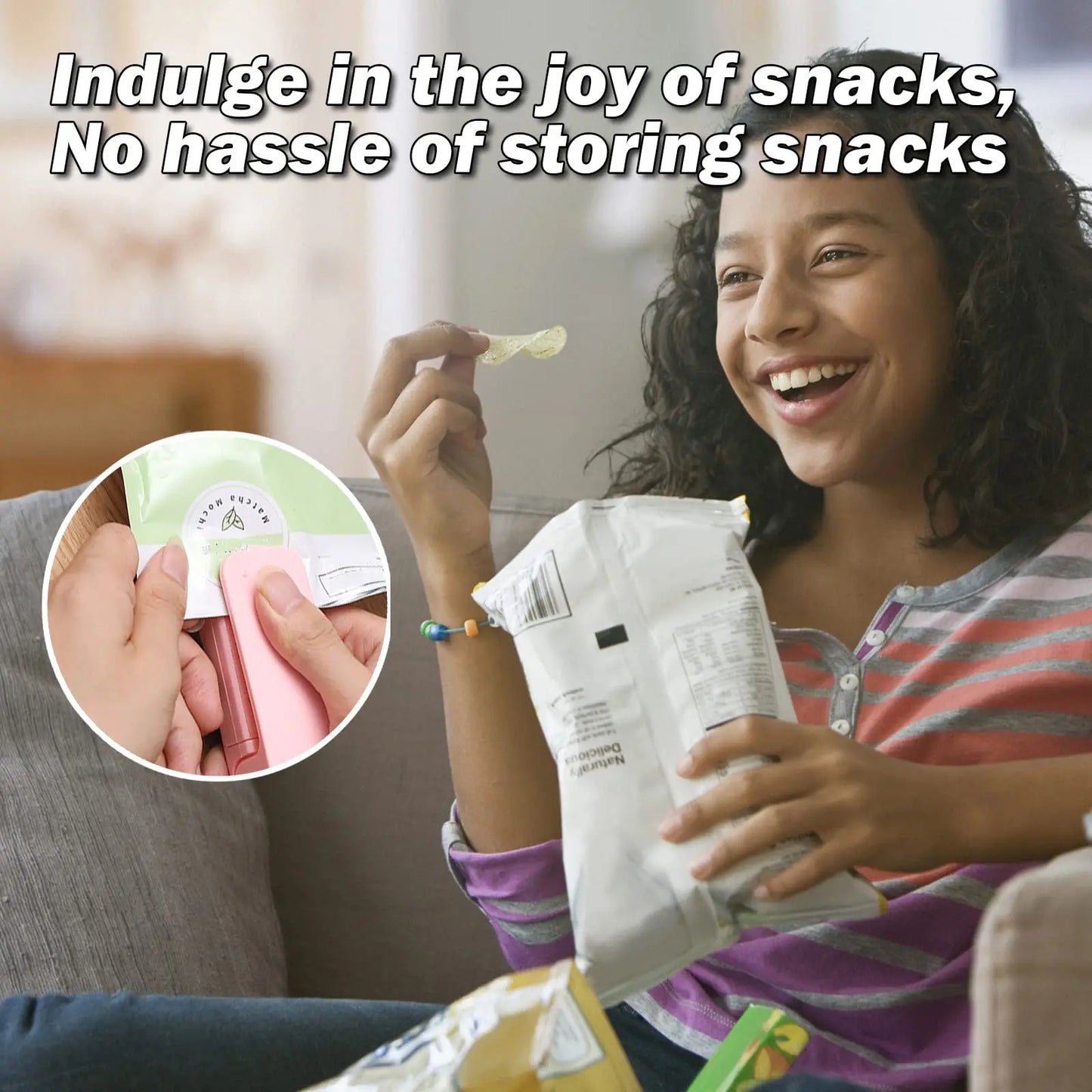 1pc Abs Material Multi-Functional Sealer Aa Battery-Powered Can Seal Potato Chips Instant Noodles And Any Other Plastic Bags