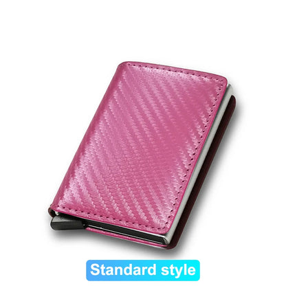 Rfid Credit Card Holder Men Wallets Bank Cardholder Case Small Leather Slim Thin Magic Mini Wallet Smart Minimalist Wallet 2023