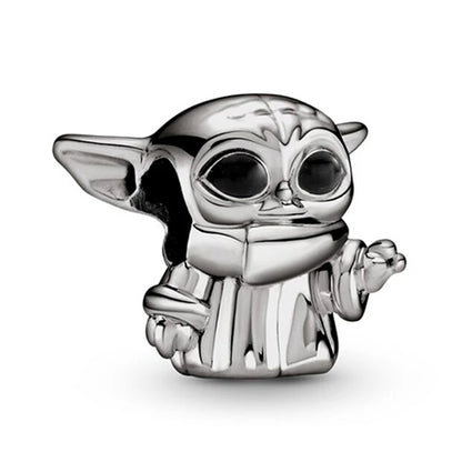 New 925 Sterling Silver Fashion Women's Wolf Head Dumbo Pendant Beads Suitable for Pandora Bracelet Necklace DIY Fine Jewelry