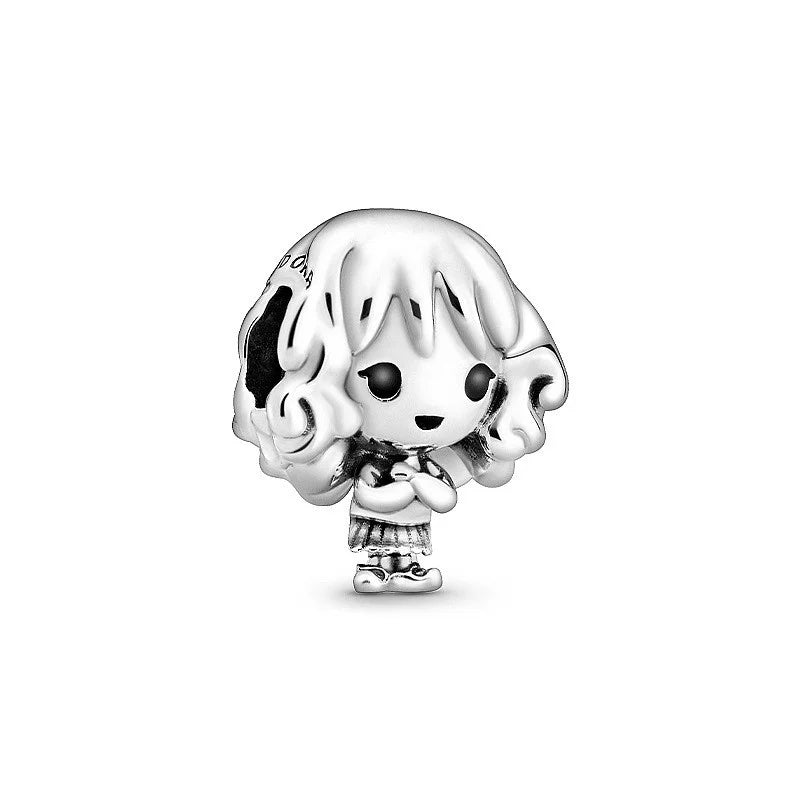 New 925 Sterling Silver Fashion Women's Wolf Head Dumbo Pendant Beads Suitable for Pandora Bracelet Necklace DIY Fine Jewelry