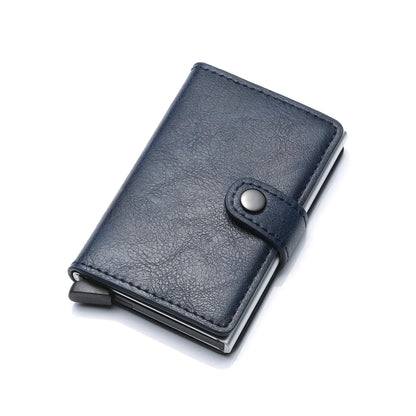 Rfid Credit Card Holder Men Wallets Bank Cardholder Case Small Leather Slim Thin Magic Mini Wallet Smart Minimalist Wallet 2024