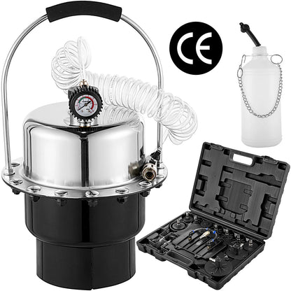 VEVOR Pneumatic Air Pressure Brake Bleeder Kit Car Brake Fluid Oil Change Tool With 5L Tank for Bleeding Brake and Clutch System