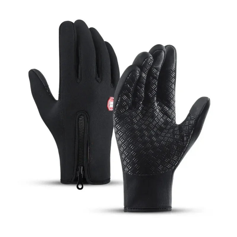 Autumn Winter Motorbike Gloves Women Windproof Anti-slip Touchscreen Fleece Keep Warm for Work Gloves Men Sports Bike