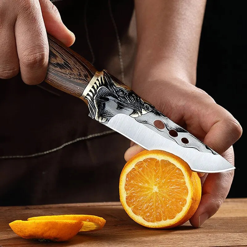 Handmade Kitchen Knife Boning Knife Stainless Steel Butcher Knife Forged Knife Meat Cleaver Knife for BBQ