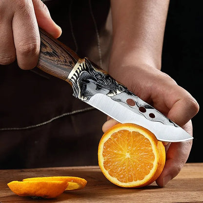 Handmade Kitchen Knife Boning Knife Stainless Steel Butcher Knife Forged Knife Meat Cleaver Knife for BBQ