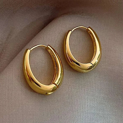 3Pcs New Minimalist Copper Metal Hoop Earrings for Women Simple Circle Men's Small Earrings Punk Unisex Rock Piercing Jewelry