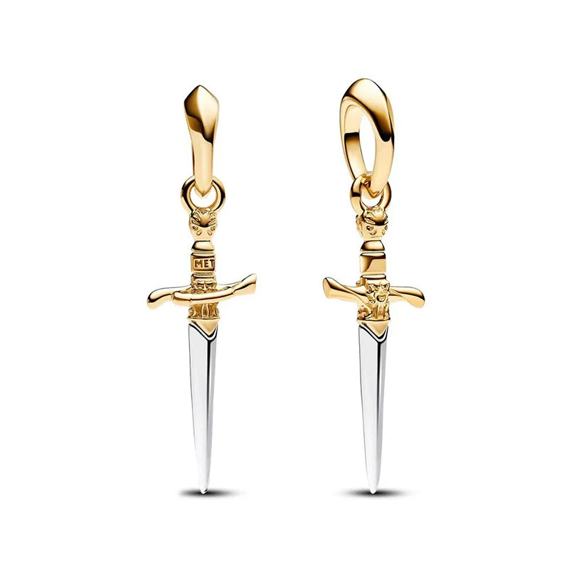 New 925 Sterling Silver Fashion Women's Wolf Head Dumbo Pendant Beads Suitable for Pandora Bracelet Necklace DIY Fine Jewelry