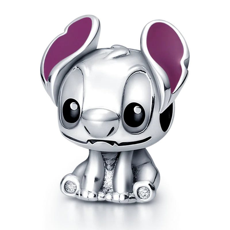 New 925 Sterling Silver Fashion Women's Wolf Head Dumbo Pendant Beads Suitable for Pandora Bracelet Necklace DIY Fine Jewelry