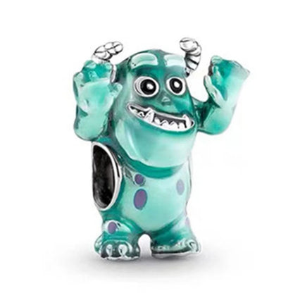 New 925 Sterling Silver Fashion Women's Wolf Head Dumbo Pendant Beads Suitable for Pandora Bracelet Necklace DIY Fine Jewelry