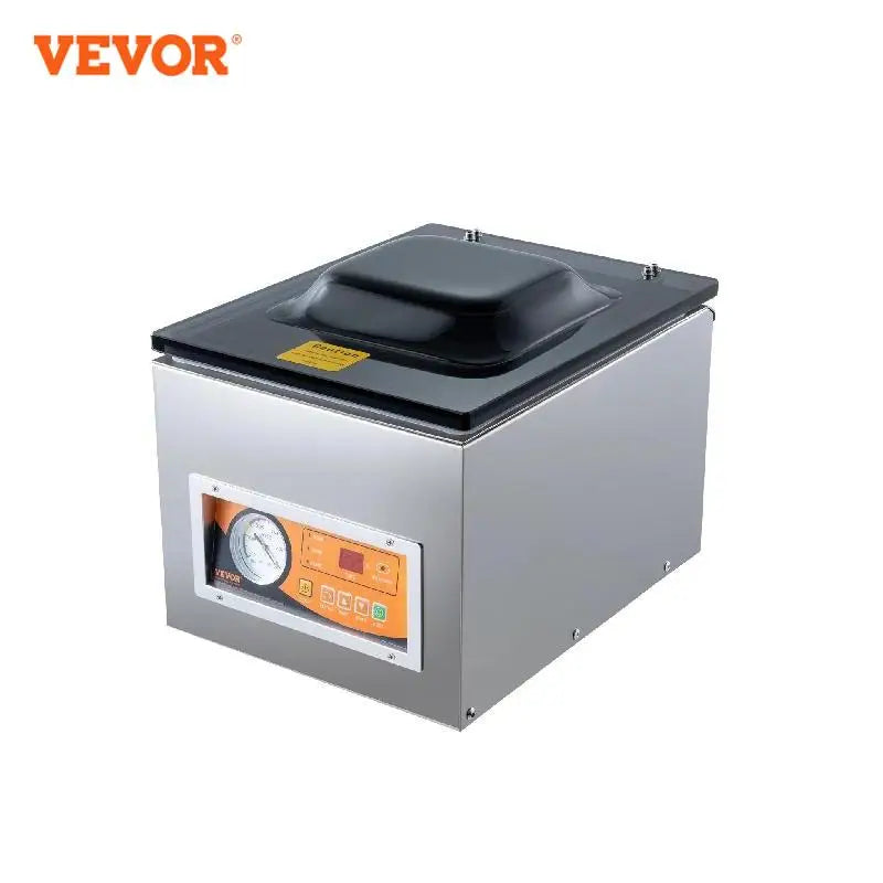 VEVOR DZ-260S Chamber Vacuum Sealer 260W Vacuum Packing Machine with 10.2" Sealing Length for Wet Foods Meats Home Kitchen Use