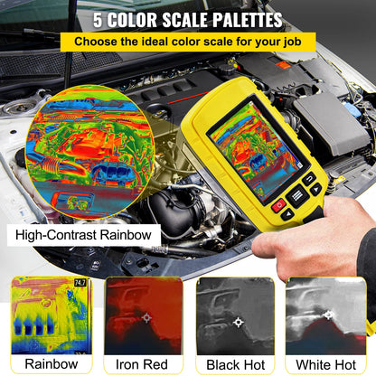 VEVOR Thermal Imaging Camera Resolution Infrared Camera with Color Display Screen for HVAC Electrical System Detection Repair
