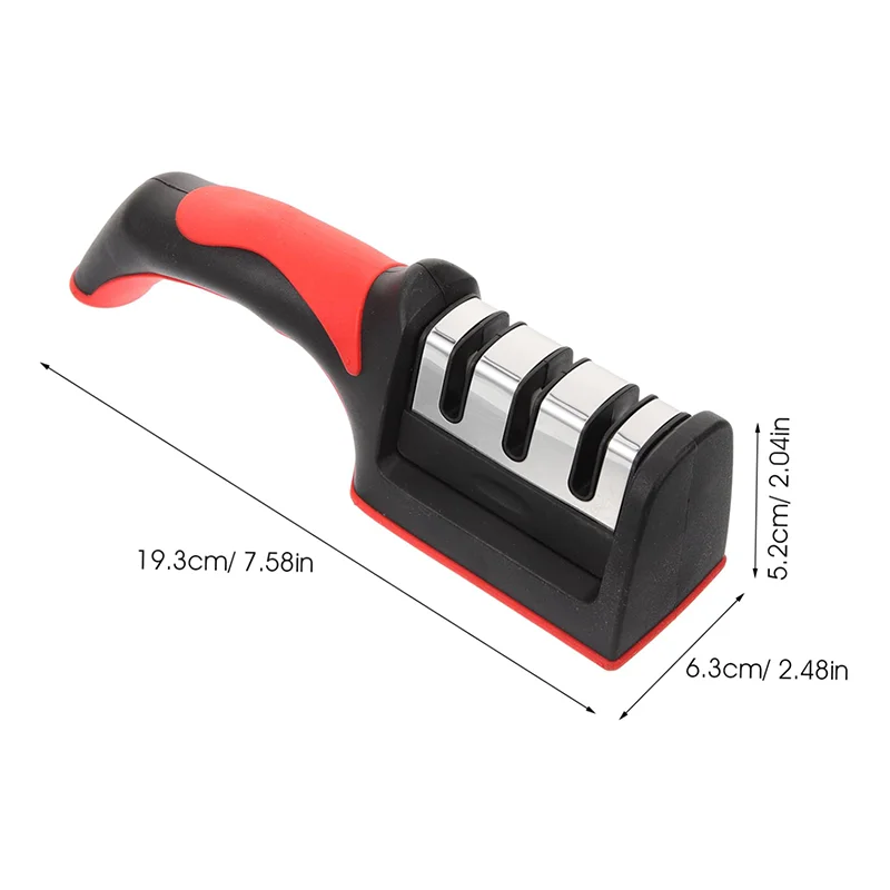 3 in 1Knife Sharpener Professional Kitchen 3 Stage Knife Sharpener for Straight and Ceramic Knives